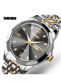 اشتري Watches for Men Fashion Stainless Steel Quartz Analog Water Resistant Watch 7070 في السعودية