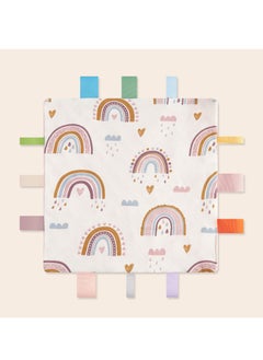 اشتري Baby Appease Towel Soothing Security Blanket With Colorful Tags في السعودية