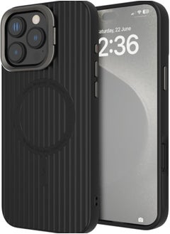 Buy iPhone 16 Pro Case, Protective Case Cover with Camera Stand and Magsafe for Apple iPhone 16 Pro Black in UAE