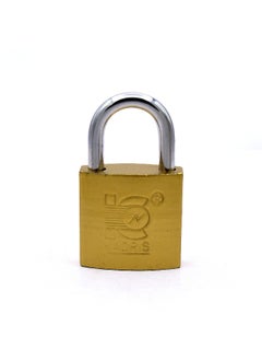 اشتري Heavy-Duty Security Padlock HA-1426, Weather-Resistant in Solid Brass Lock 25MM - Padlock  shackle with Keys for Sheds, Storage Unit, School, Gym Locker, Fence, Toolbox, Hasp Storage في الامارات