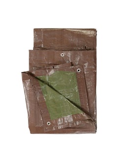 Buy Multi-Purpose Reversible Polyethylene Tarp Brown and Green 6 x 8ft 8997830 in Saudi Arabia