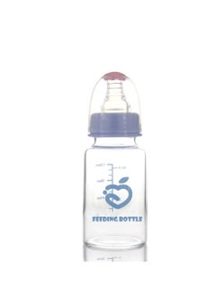 Buy Flexible Silicone Wide Neck Glass Nursing Bottle Heat Resistant Baby Bottles in UAE