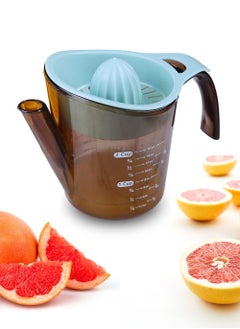 Buy Manual Orange Juicer, Lemon Squeezer, Multipurpose Orange Lemon Citrus Lime Mini Juicer, Juice Jug with Comfortable Grip and Measuring Container in UAE