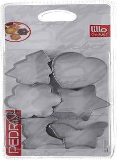 اشتري PEDRINI Cookie Cutters, 6 Pcs Assorted في مصر