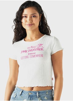 اشتري Pink Panther Print T-Shirt في الامارات