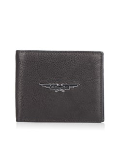 Buy Bi-Fold  Slim Coin Wallets for Men Leather Original Gents Purse Gift for Men - Black in UAE