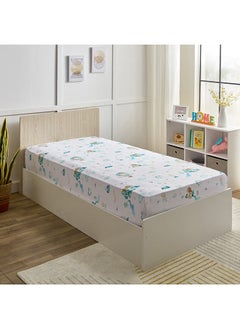 Buy Playland Joyful Microfibre Single Fitted Sheet 200 x 25 x 90 cm in Saudi Arabia