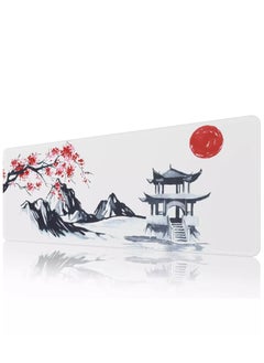 Buy Japanese Blossom Stairs Gaming Mouse Pad For Keyboard And Mouse Non-Slip Rubber Base - Size 80X30 CM in Egypt