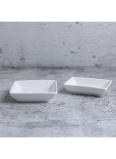 اشتري Ivory Porcelain Rectangular Dish 3.5 Inch في الامارات