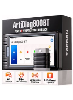 Buy AD800BT OBD2 Scanner Wireless, Free Lifetime Upgrade, Scan Tool, Car Diagnostic Tool Full System Diagnosis, 28+ Reset Services AutoVIN in UAE