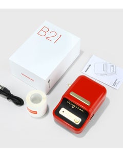 اشتري B21 Wireless Bluetooth Label Printer with Tape 1 Pack 50x30mm Label في السعودية