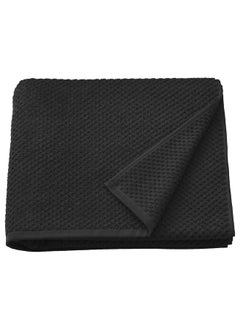 Buy Bath Towel Black 70X140 Cm in Saudi Arabia