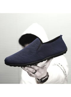 Buy New Summer Business Shoes Korean Style Distinctive Lazy Shoes Fashionable Slip-on British Men's Casual Shoes in Saudi Arabia