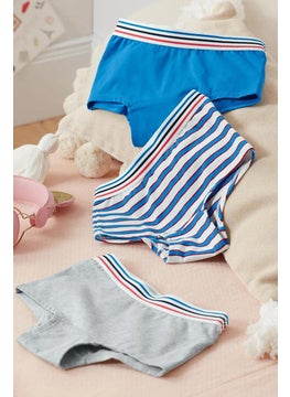 Buy Kids Boys 3 Pcs. Kinder Panty, Blue in UAE