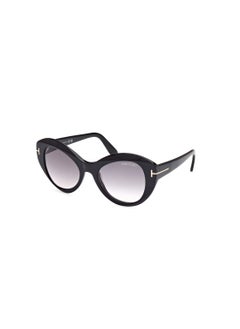 اشتري Women's Butterfly Shape Acetate Sunglasses FT108401B52 Lens Size: 52 Millimeter - Shiny Black في السعودية