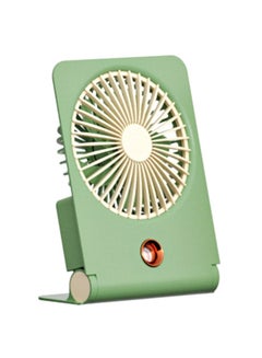 Buy Mini portable fan, USB rechargeable sprayer fan-Green in UAE