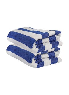 اشتري Striped Oversized Beach Towels 2 Pack – 90x180 cm, 100% Cotton, Quick-Dry & Extra Large في الامارات