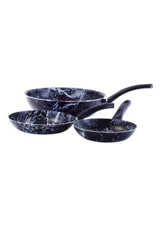 Buy Grandi Cook Marble Wok 26 + Frypan 18-22 Marbel Black in Egypt