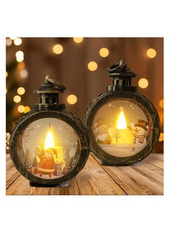 Buy Booaee Christmas Decoration Lantern Pack Of 2 Christmas Lantern With Warm White Led Light, Lantern Lantern Christmas For Christmas Decoration Indoor Outdoor Christmas Party Table Top Home Decoration in Egypt