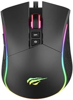 اشتري HAVIT GAMENOTE MS1001 7 Buttons RGB BACKLIT Gaming Mouse - 7200Dpi في مصر