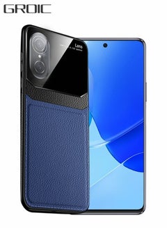 اشتري Case for Huawei Nova 9 SE 6.78 Inch Leather and Mirror Glass Case Lychee Skin Texture Cover and Soft Lining Protection Compatible with Huawei Nova 9SE في السعودية