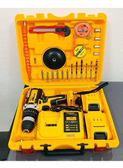 Buy Portable 36V Cordless Drill Kit Double Battery 38Nm Torque  Settings, and an Extensive Set of 28 Pieces in UAE