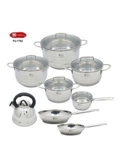 Buy 14PCS COOKWARE SET STAINLESS STEEL in UAE