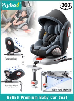 Buy ﻿Baby Safety Car Seat for Infant/Kids with ISOfix Interface and Load Leg, Convertible Toodler Car Seat with 5-Point Safety Harness and 10 Level Adjustable Headrest, Rearward/Forward Facing, Up to 36kg in UAE