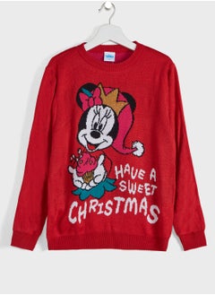 Buy Kids Minnie Christmas Sweater in UAE