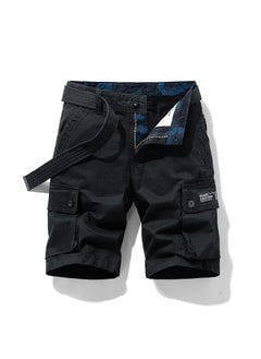 Buy Mens Summer Cargo Shorts Stylish Japanese Trend Black in UAE