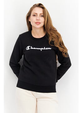 Buy Women Sportswear Fit Long Sleeve Outdoor Sweatshirt, Black in UAE