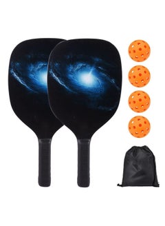Buy Pickleball-Set of 2, Pickleball-Paddles with 4 Balls, Ball Bag, Ball Retriever | Lightweight Pickle-Ball-Paddle-Set-of-2 and Accessories for Adults, Kids, Beginners Intermediates in UAE