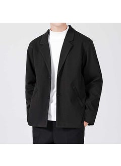 اشتري Hip Mens Casual Blazer Outerwear Black في السعودية