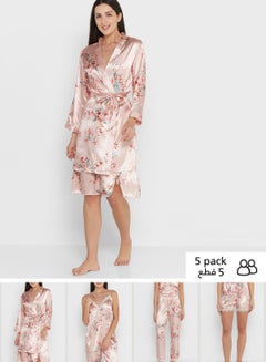 Buy 5 Piece Printed Pyjama Set in UAE