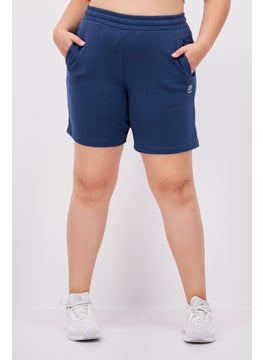 اشتري Women Brand Logo Basic Short, Blue في الامارات