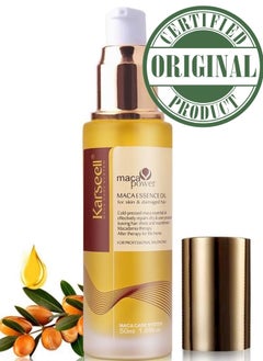 Buy Moroccan Argan Oil for Hair Healing Cold Pressed Weightless Argan Oil Hair Serum for Dry Damaged Hair 50ml in UAE