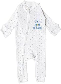 Buy lovely land Baby Boys cream salopette with print Straight in Egypt