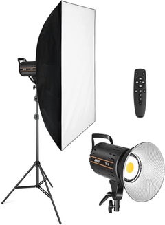 Buy Padom 200W Video Light Kit, Continuous Lighting for Photography with Bowens Mount Softbox&Stand, Studio Light with APP for photography YouTube vedio and Film Recording (Set of 1) in UAE