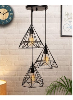 Buy Hanging Light 3 Diamond Cluster Ceiling Lights for Home Decoration Pendant Light Living Room Chandelier for Living Room Modern Diwali Decoration Items in Saudi Arabia