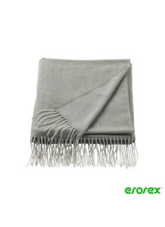 اشتري Throw light grey/green 120x160 cm في السعودية