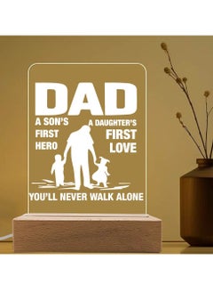 Buy Father's Day LED Lamp for Dad - Great Gift Idea for Father's Day - Gift for Dad - Dad's Birthday Gifts from Daughter and Son - Dad Appreciation Gifts - Gift for Daddy in UAE