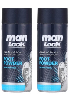 Buy Two Pieces Of Foot Powder With Menthol  2x50 g in Egypt