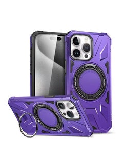 Buy SHIELD EGYPT For iPhone 14 Pro Max Case Mag-Safe Magnetic Shockproof Phone Case with Ring Holder (Purple) in Egypt