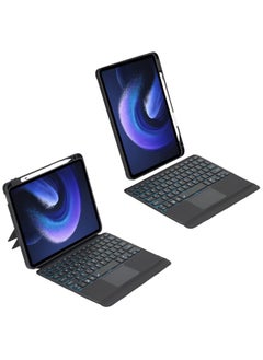 Buy Bluetooth Backlit Keyboard Cover Keyboard Folio Case for Xiaomi Pad 6 | Mi Pad 6 Pro (11''), Backlight & TrackPad Mouse & Detachable Protective Case & Pen Slot in Saudi Arabia