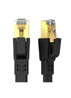 Buy CAT8 Ethernet Cable, High Speed Heavy Duty Cat8 LAN Network Cable 40Gbps, 2000Mhz with Gold Plated RJ45 Connector for Modem, Router, Switch, Gaming, Xbox - Black (10M) in UAE