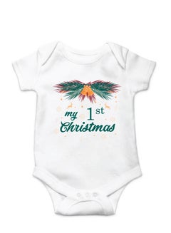 اشتري Merry Christmas Baby Onesie Romper للجنسين Soft Cotton Fabric Baby Bodysuit Design 2 في الامارات