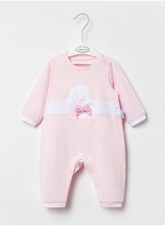 اشتري Baby Girls Romper Jumpsuit Soft Cotton Bodysuit Long Sleeve Clothes With Bow في السعودية