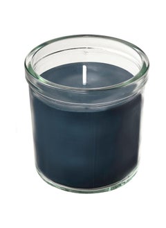 Buy Scented Candle In Glass Vetiver & Geranium Black Turquoise 40 Hr in Saudi Arabia