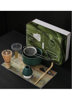 اشتري 7-Piece Traditional Handmade Matcha Tea Whisk and Bowl Tool Gift Kit في الامارات