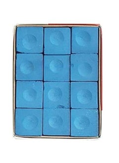 Buy 12-Piece Billiard Stick Tip Chalk in UAE